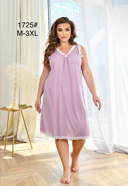 Ночнушка Romeo life (M-3XL) 1725 lilac (лето)