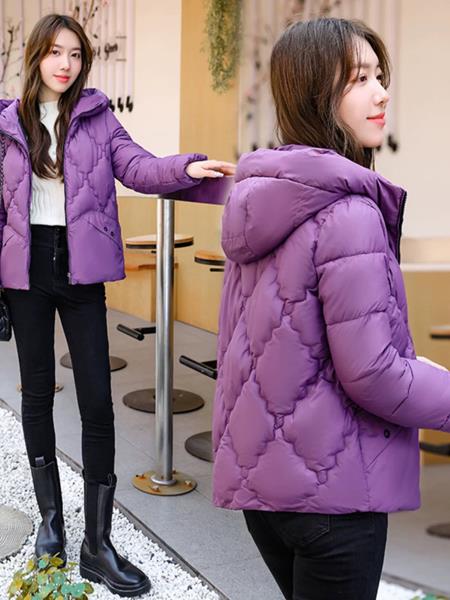 Куртка Jacket (L-3XL) B8032 purple (деми)