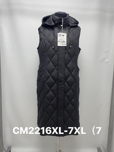 Жилетка Jacket (XL-7XL) CM2216 black (деми)