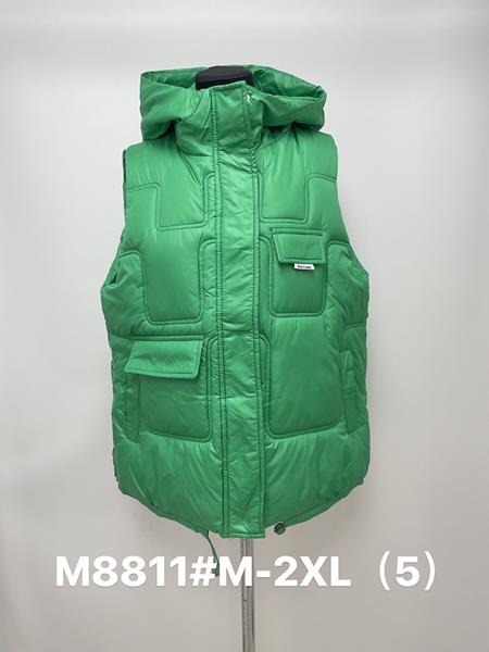 Жилетка Jacket (M-2XL) M8811 green (деми)