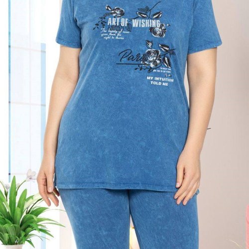 Костюм Alberk (2XL-5XL) 221 blue (лето) Alberk 221 blue