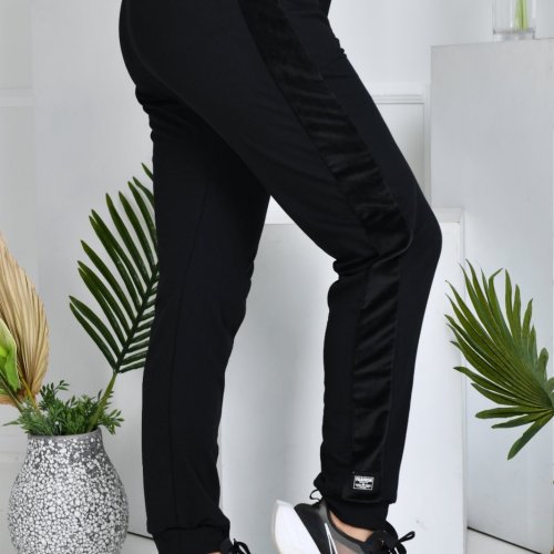 Штаны спорт Sport style (S-XL) 1036 black (деми) Sport style 1036 black