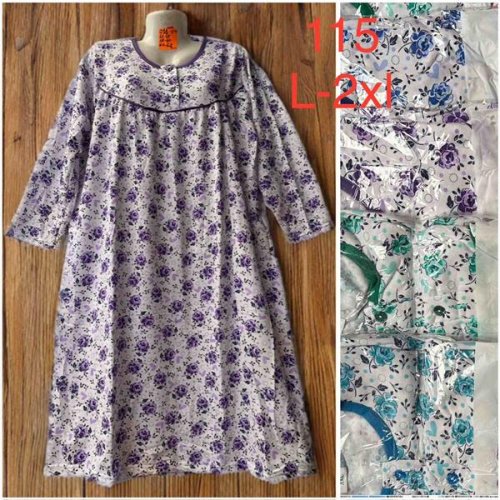 Ночнушка HomeWear (L-2XL) 115 mix (зима) HomeWear 115 mix