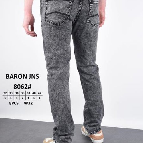 Джинсы God Baron (32-42) 8062 grey (деми) God Baron 8062 grey