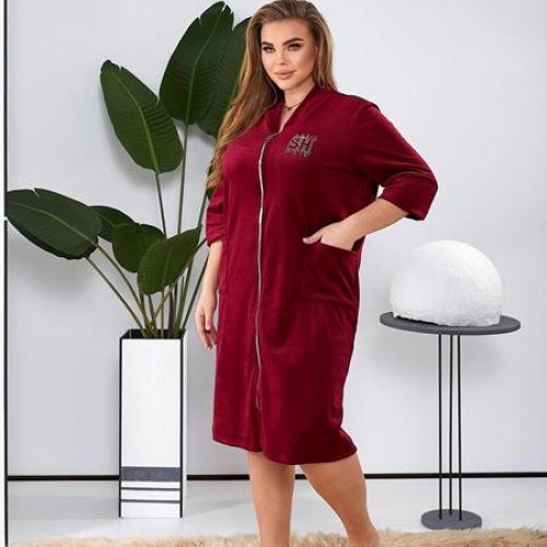 Халат Romeo life (50-64) RL362 wine (деми) Romeo life RL362 wine