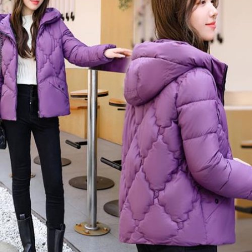 Куртка Jacket (L-3XL) B8032 purple (деми) Jacket B8032 purple