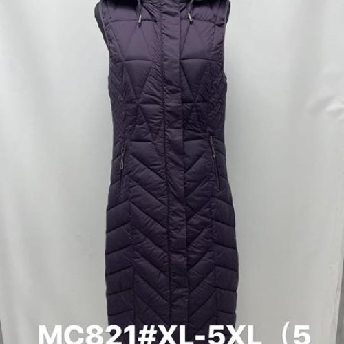 Жилетка Jacket (XL-5XL) MC821 d.purple (деми) Jacket MC821 d.purple