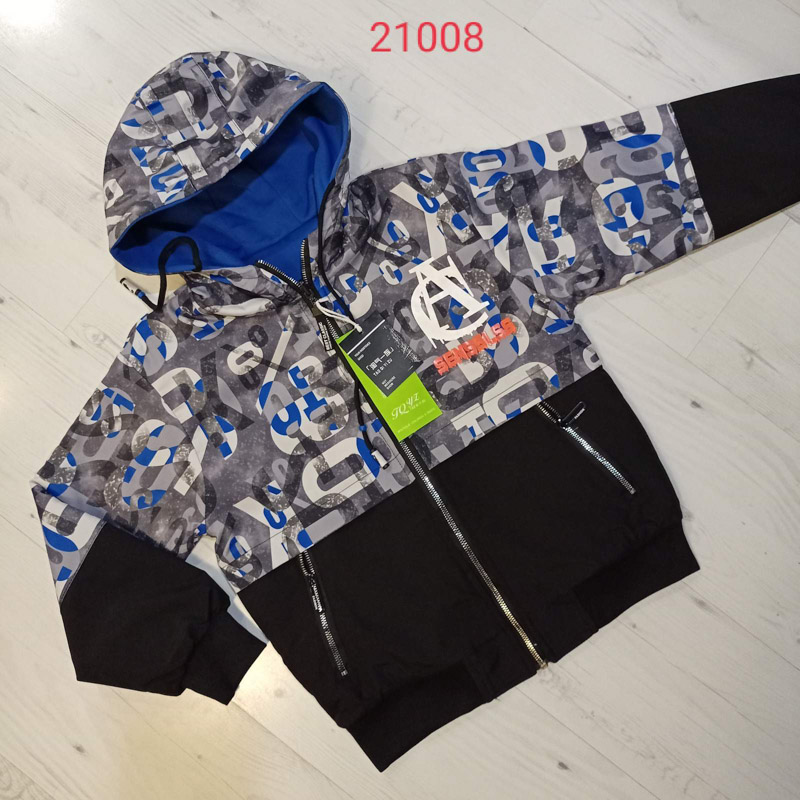 Куртка Malibu2 (M-2XL) 21088 black-blue (деми)