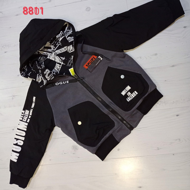 Куртка Malibu2 (150-180) 8801 black (деми)