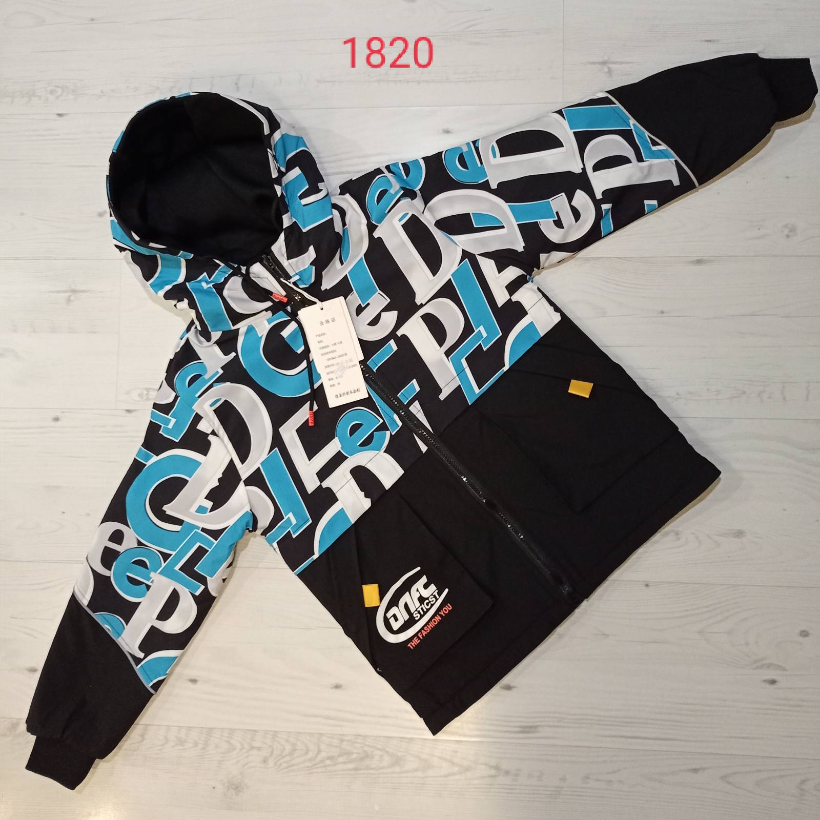 Куртка Malibu2 (150-180) 1820 black-l.blue (деми)