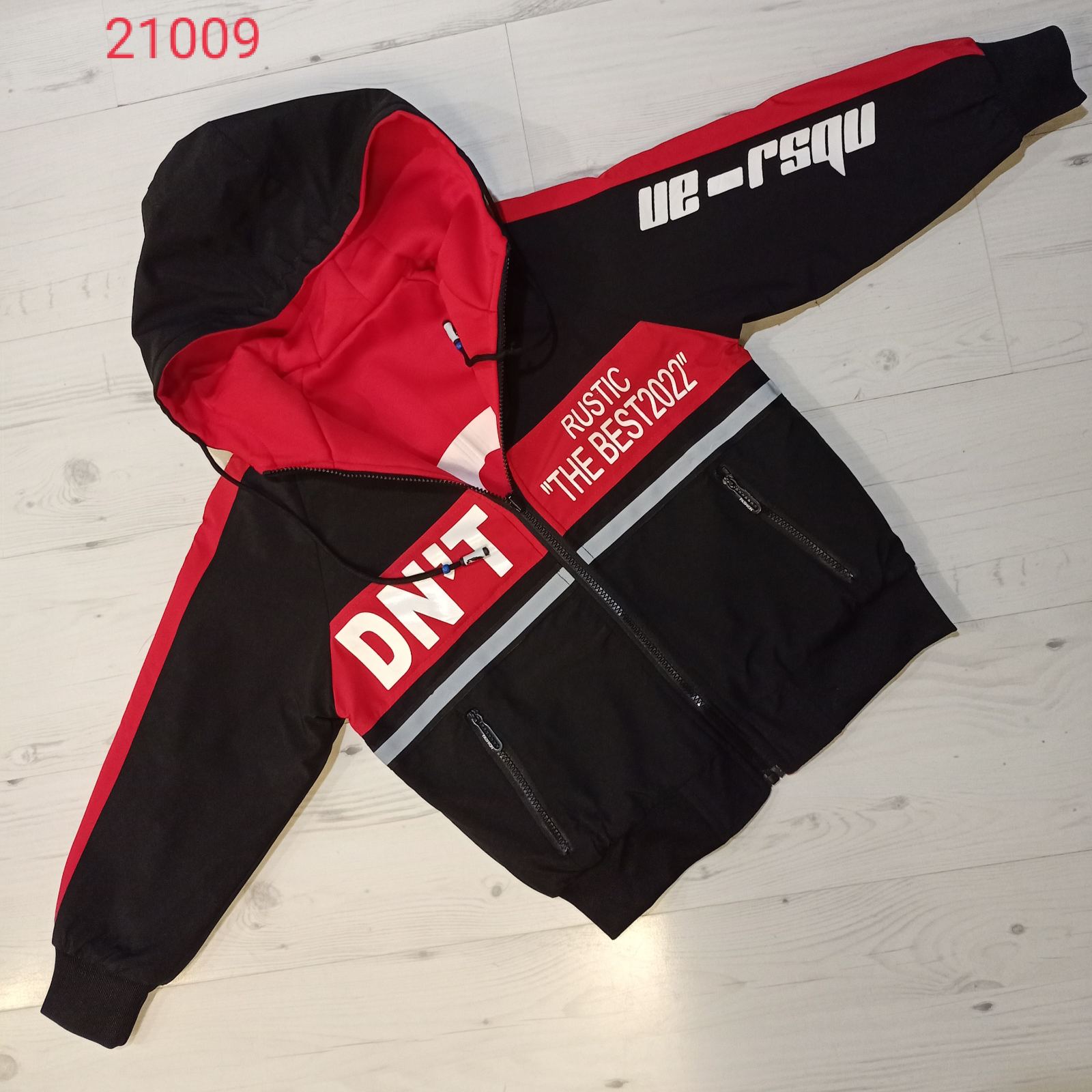 Куртка Malibu2 (9-12) 21009 black-red (деми)