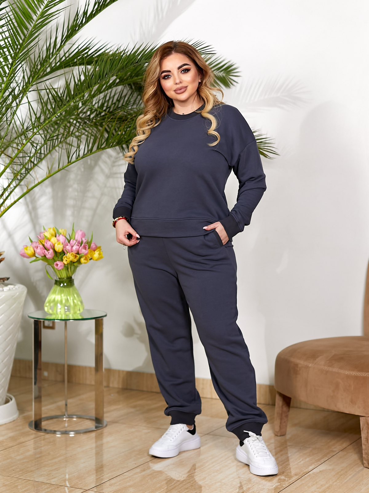 Костюм спорт Nadia-Natali (52-56) 1084 navy (деми)