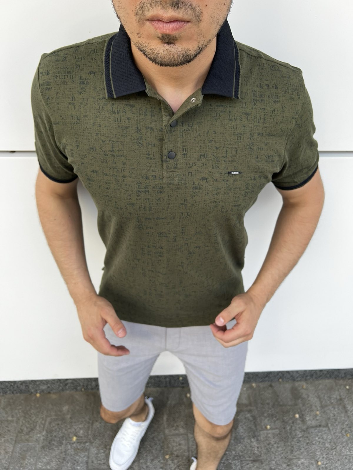 Футболка Nik (3XL-6XL) 34345 khaki (лето)