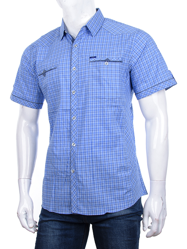 Рубашка Logaster (XL-5XL) A317-1 l.blue (лето)
