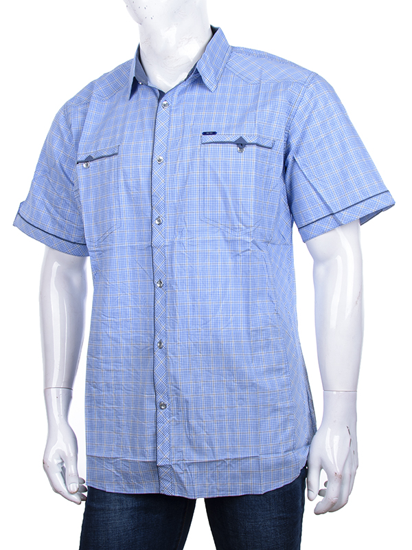 Рубашка Logaster (XL-5XL) A317-2 l.blue (лето)