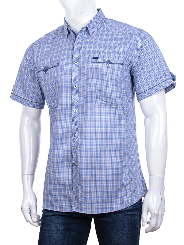 Рубашка Logaster (XL-5XL) A317-4 l.blue (лето)