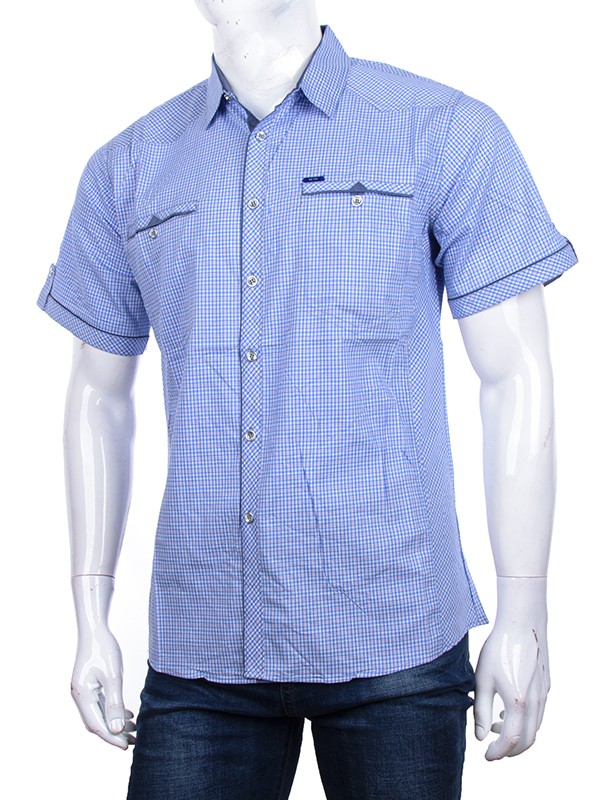 Рубашка Logaster (XL-5XL) A317-5 l.blue (лето)
