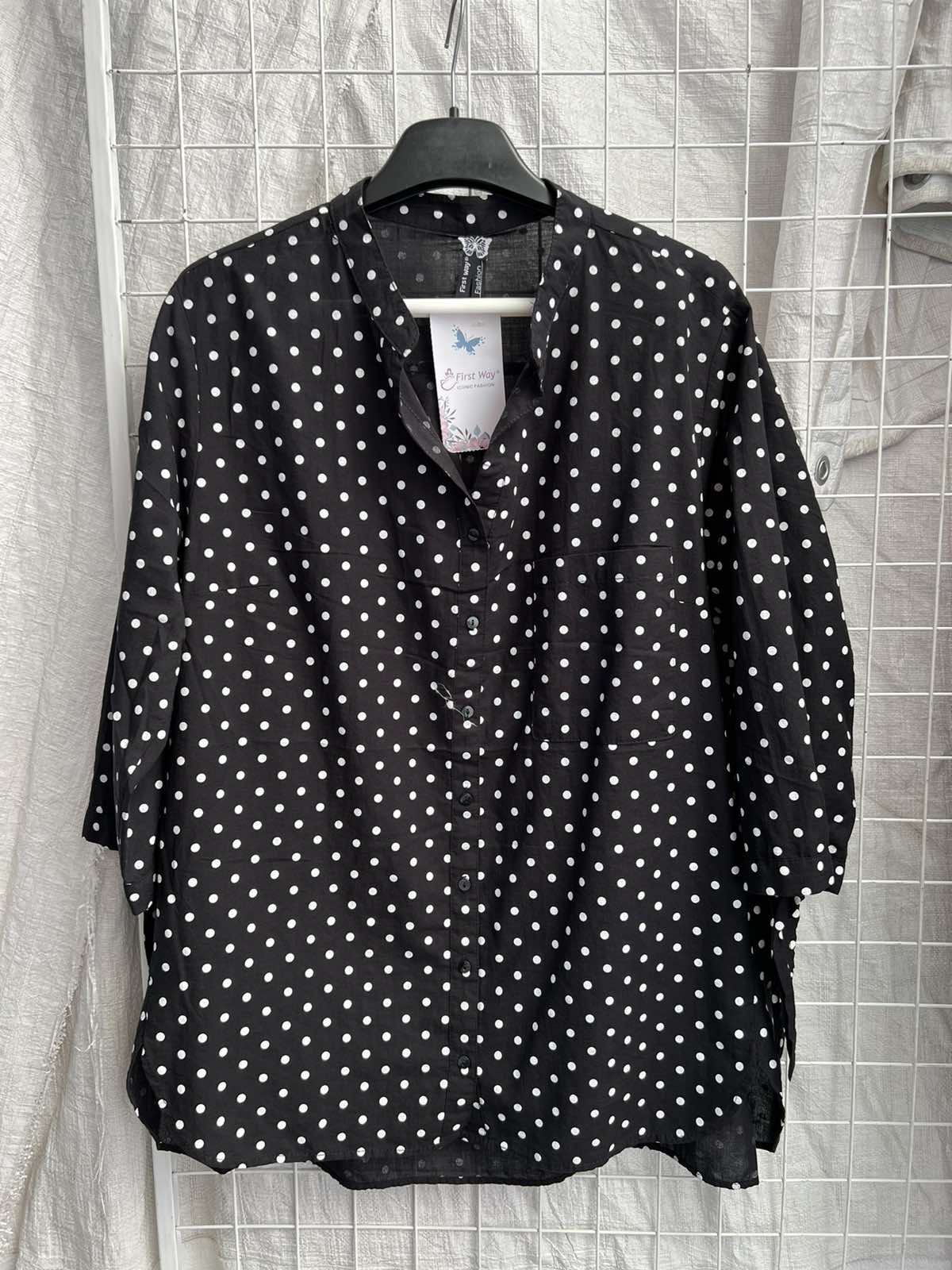 Рубашка New Season (52-56) 2511 black (лето)