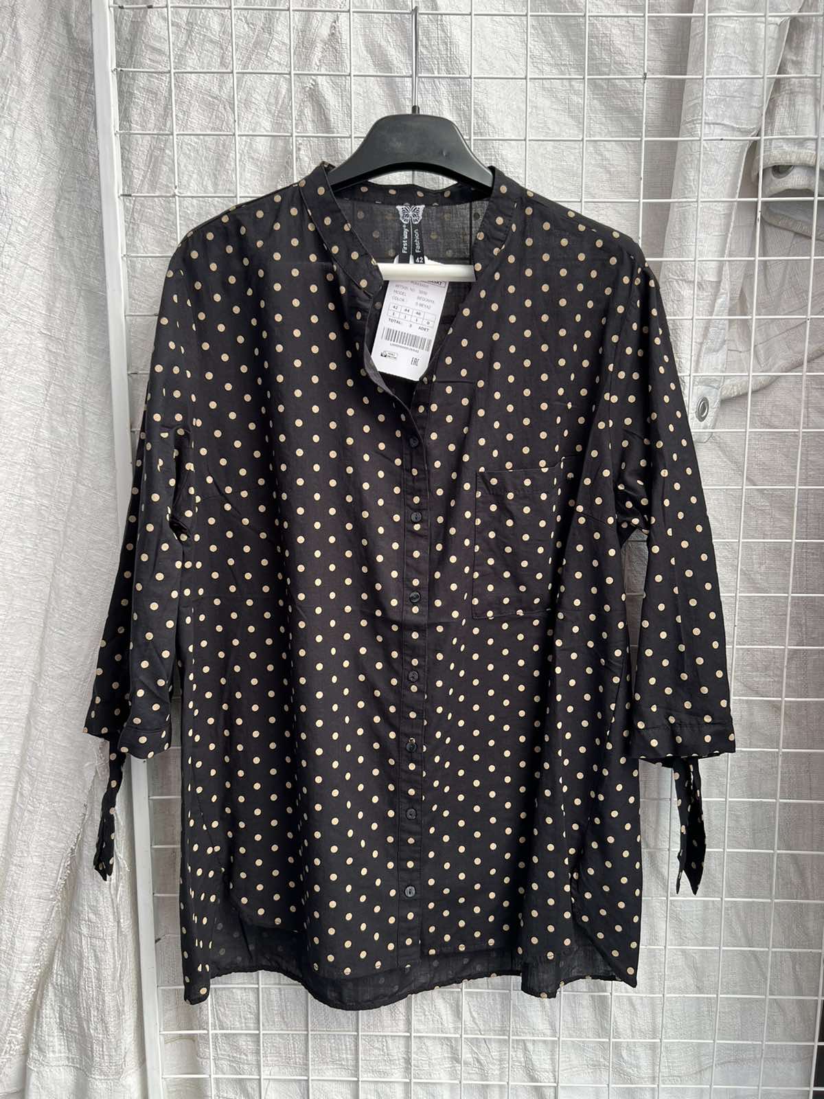 Рубашка New Season (52-56) 2513 black (лето)