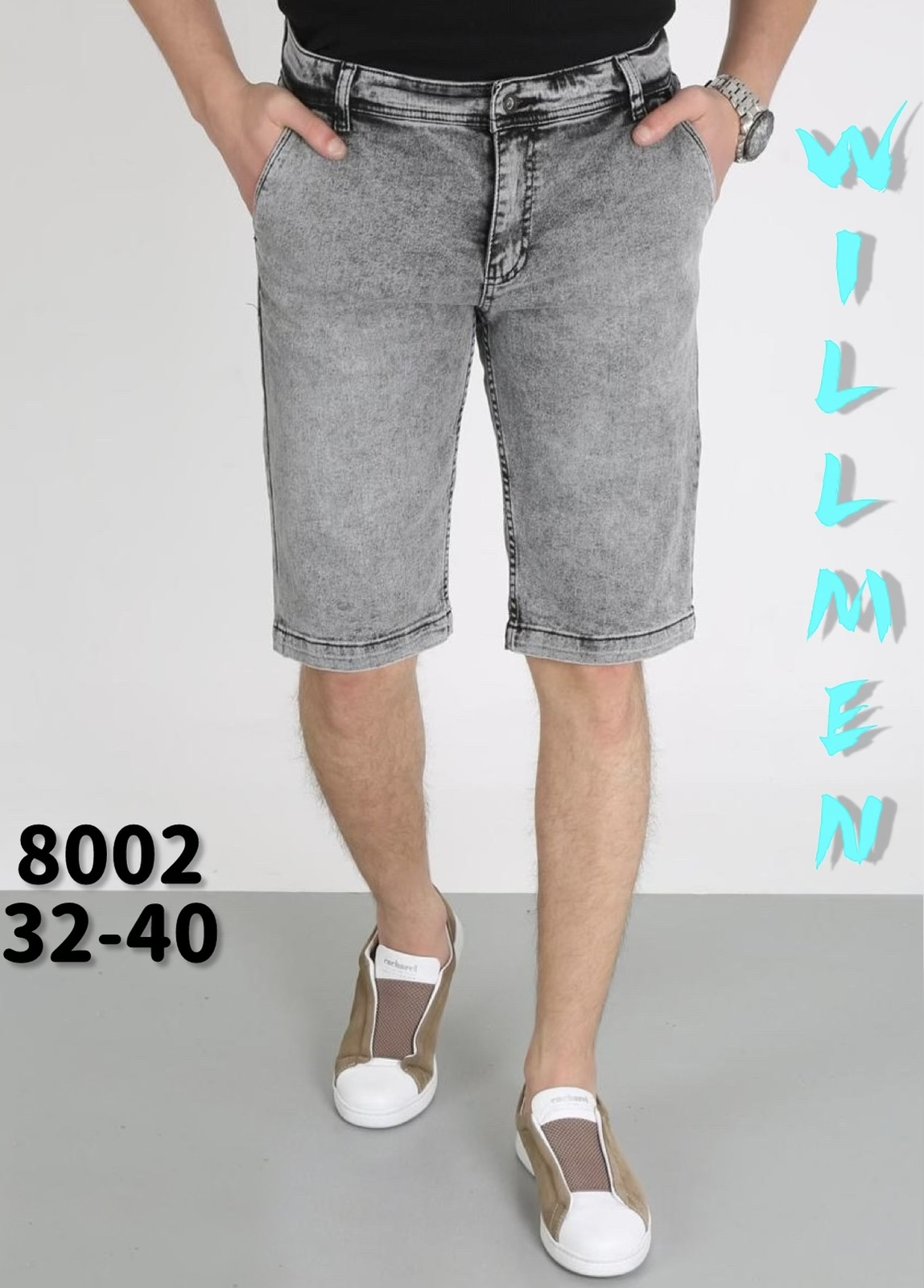 Шорты Ruxa (32-40) 8002 grey (лето)
