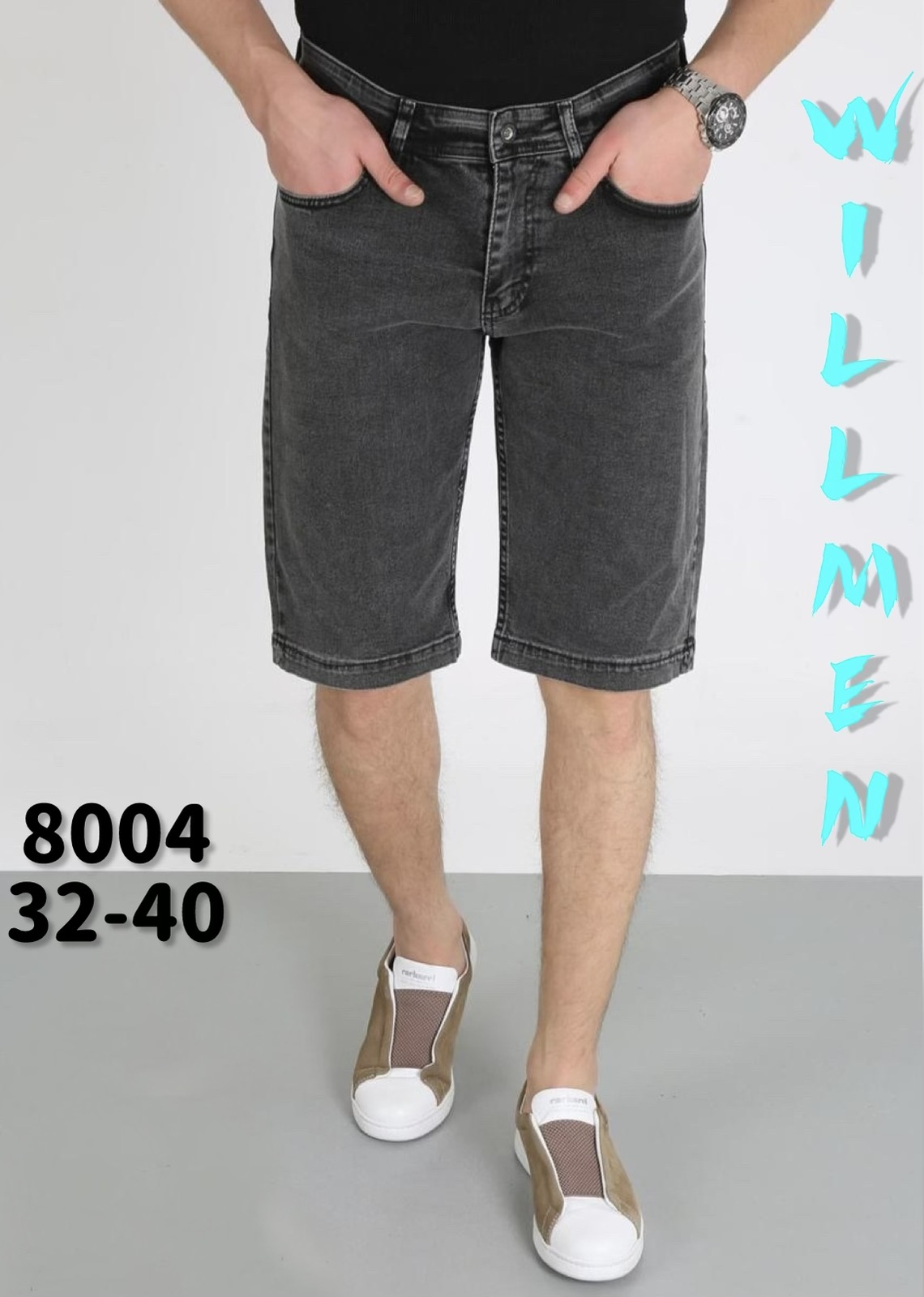 Шорты Ruxa (32-40) 8004 d.grey (лето)