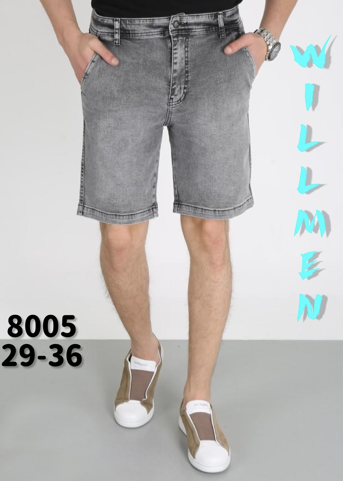 Шорты Ruxa (29-36) 8005-1 grey (лето)