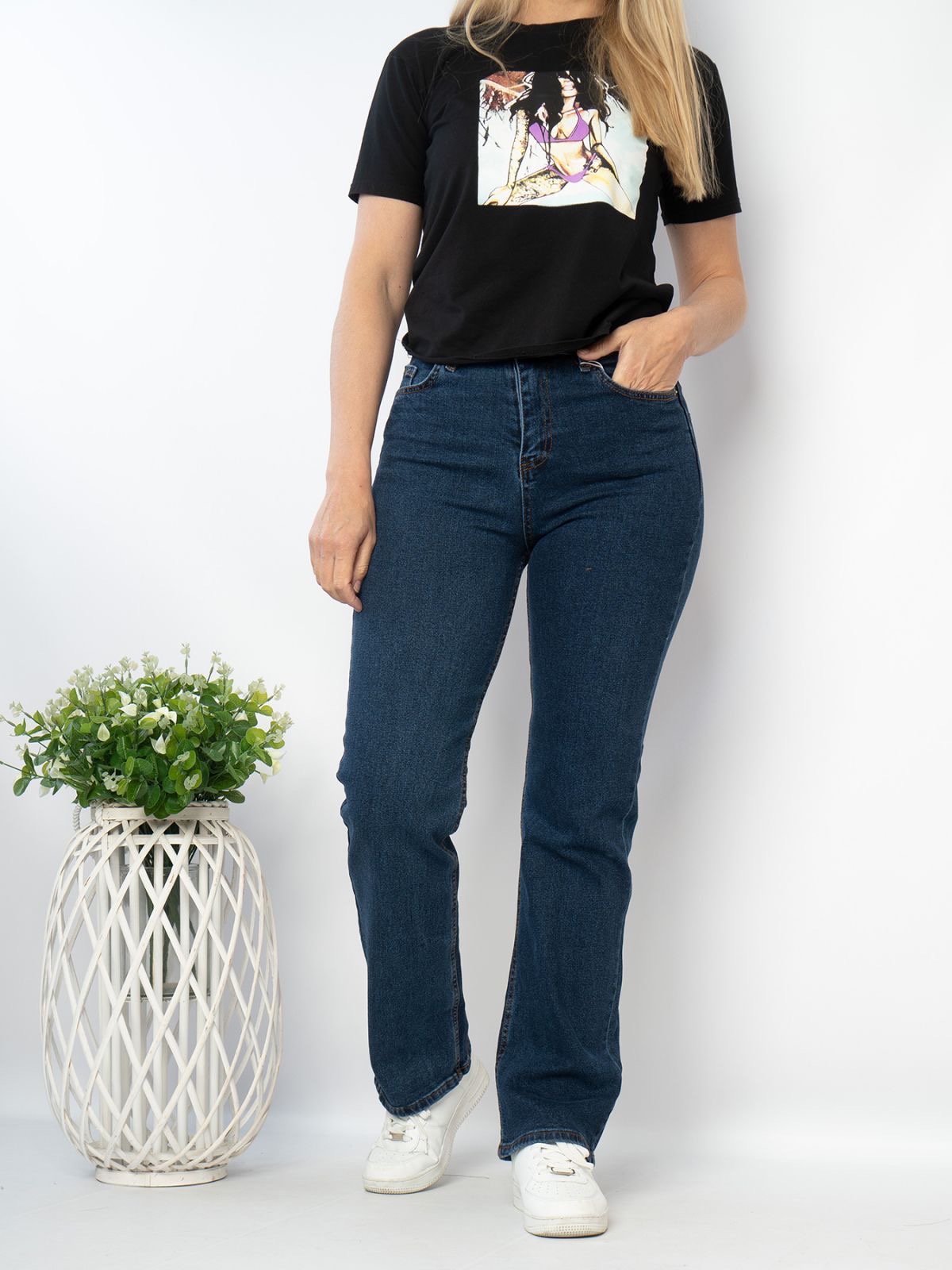 Джинсы Seven Group (34-44) 410-023 navy (деми)