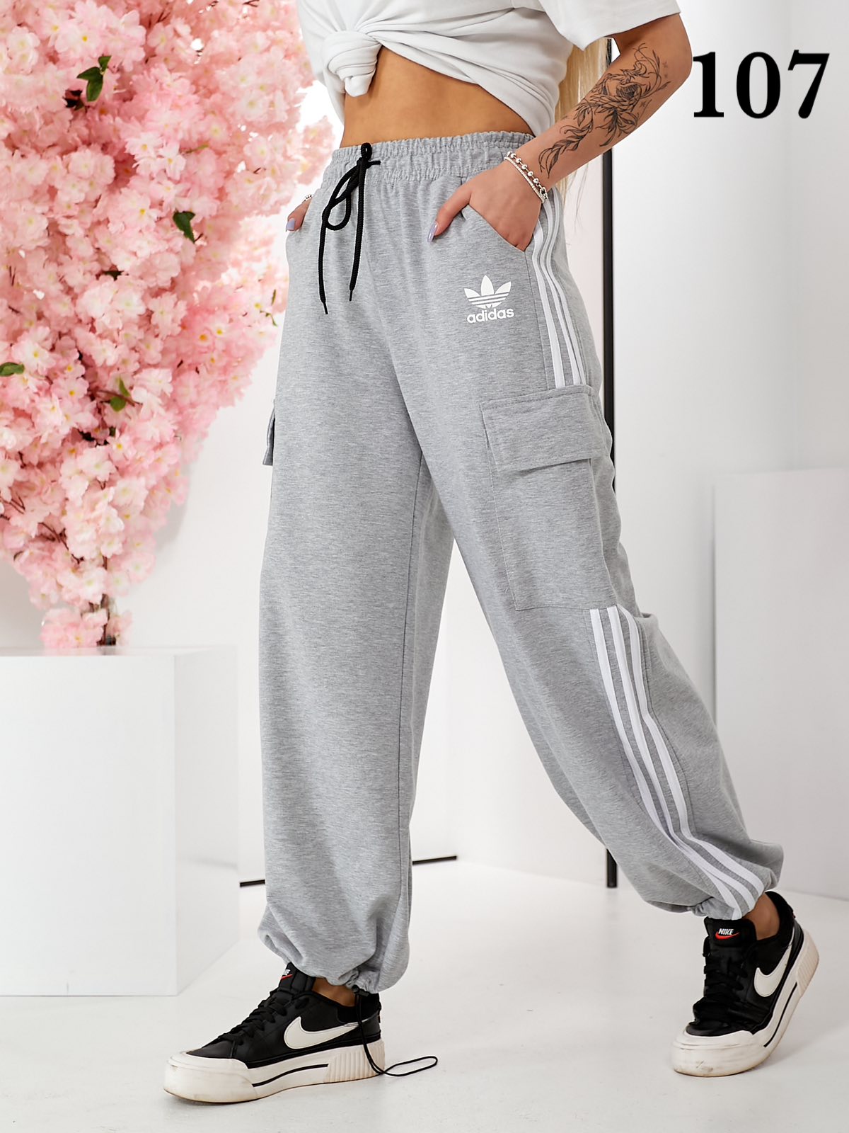 Штаны спорт HJJ Story (42-46) 107 grey (деми)