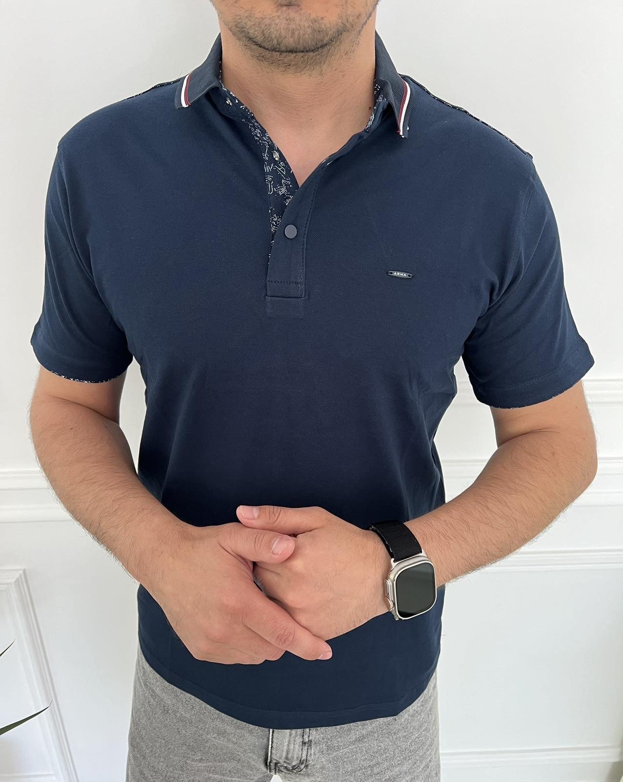 Футболка Nik (3XL-6XL) 34395 navy (лето)