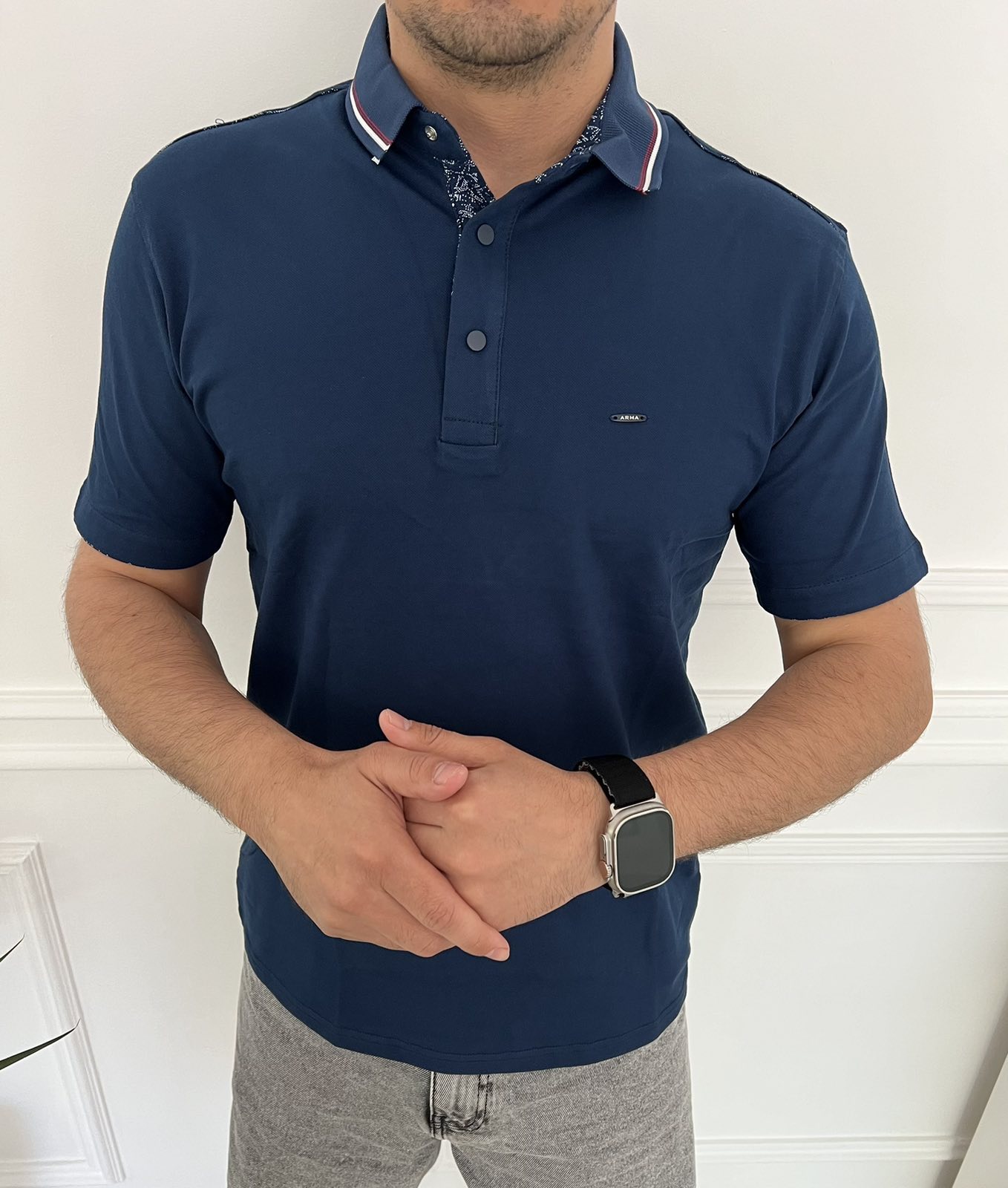 Футболка Nik (3XL-6XL) 34398 navy (лето)