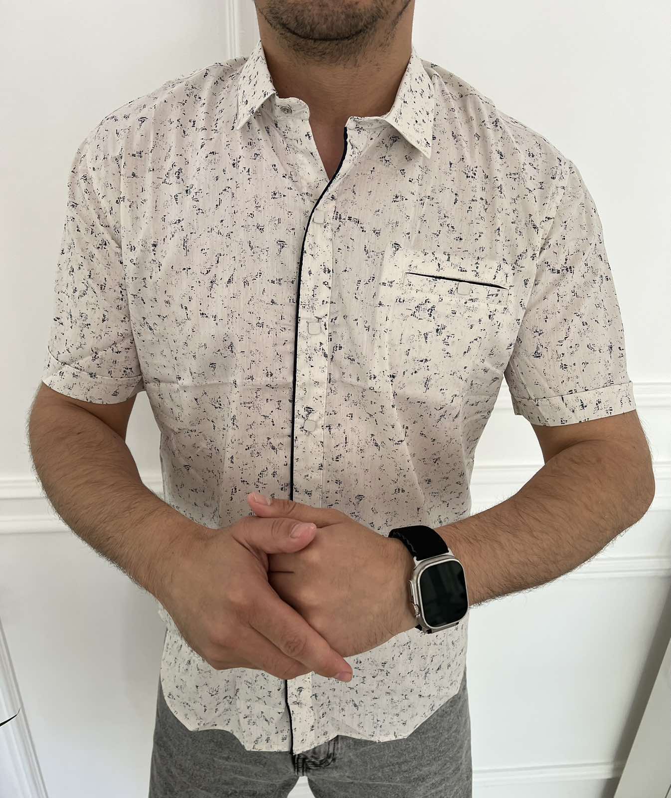 Рубашка Nik (L-2XL) 34408 l.beige (лето)