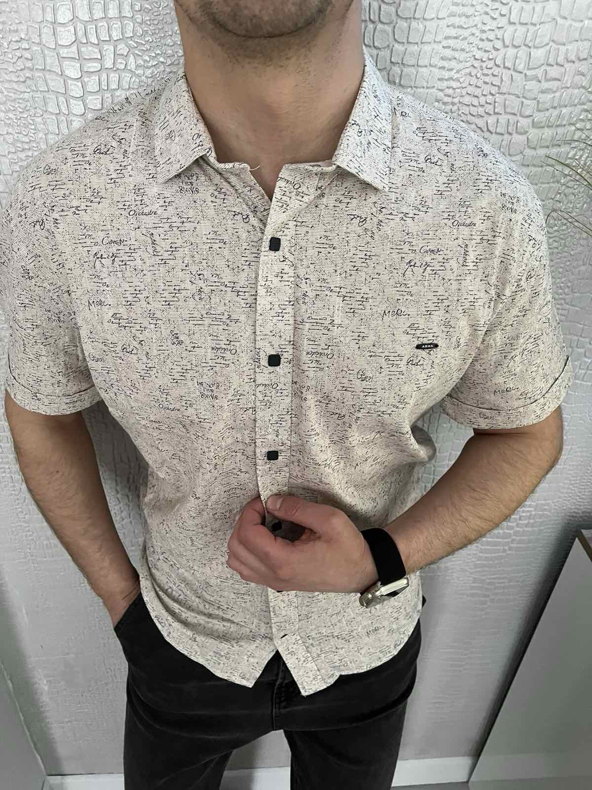 Рубашка Nik (L-2XL) 34421 l.grey (лето)