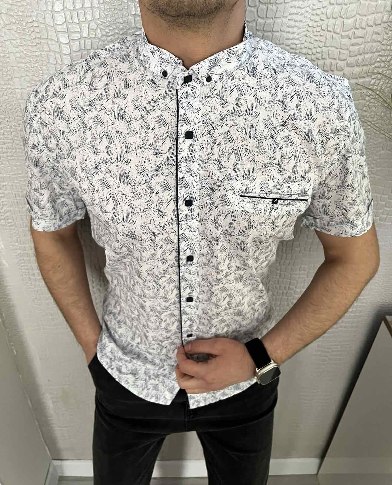 Рубашка Nik (L-2XL) 34431 white (лето)