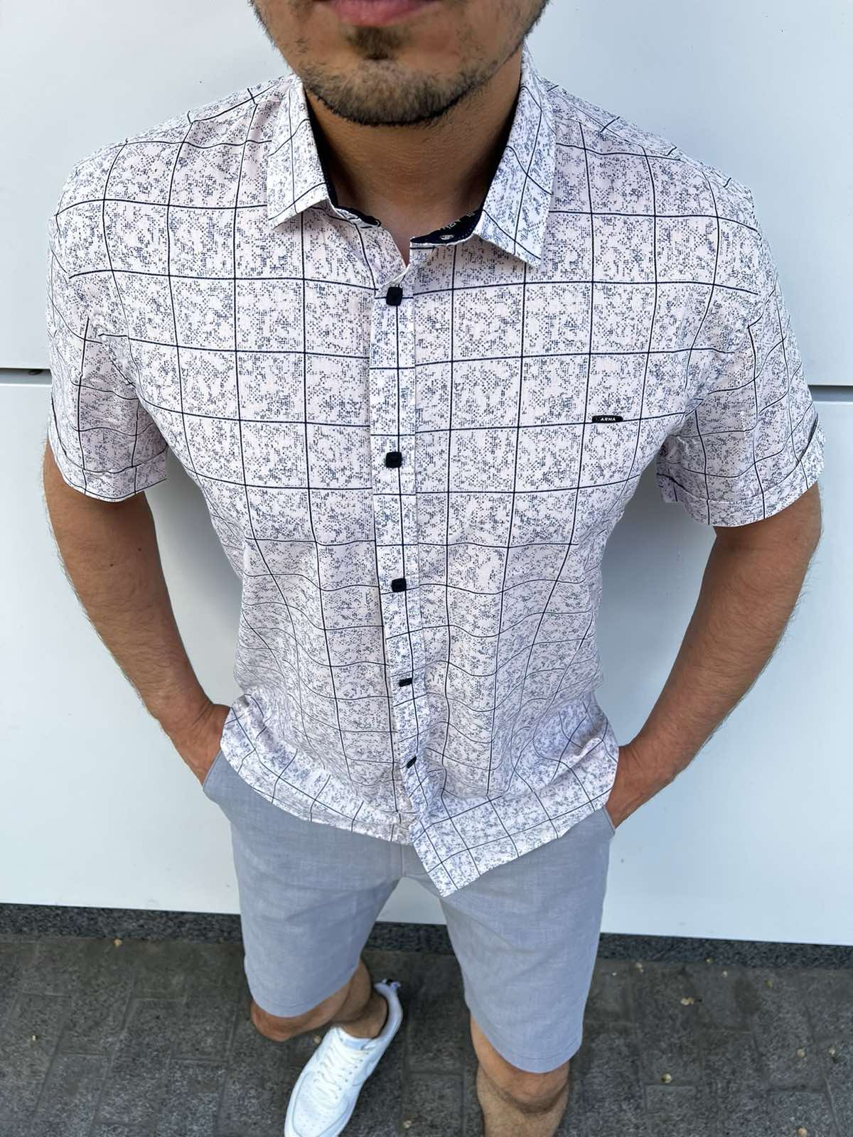 Рубашка Nik (L-2XL) 34434 white (лето)