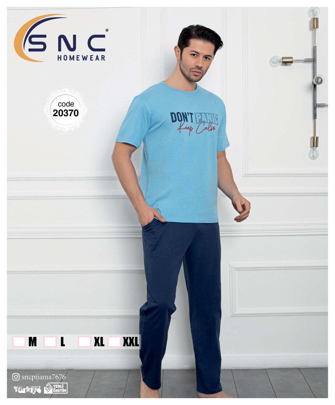 Костюм Lindros (M-2XL) 20370 l.blue (лето)