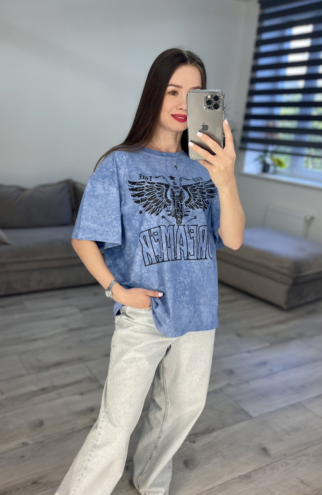 Футболка S.Style (42-48) 56-4 blue (лето)