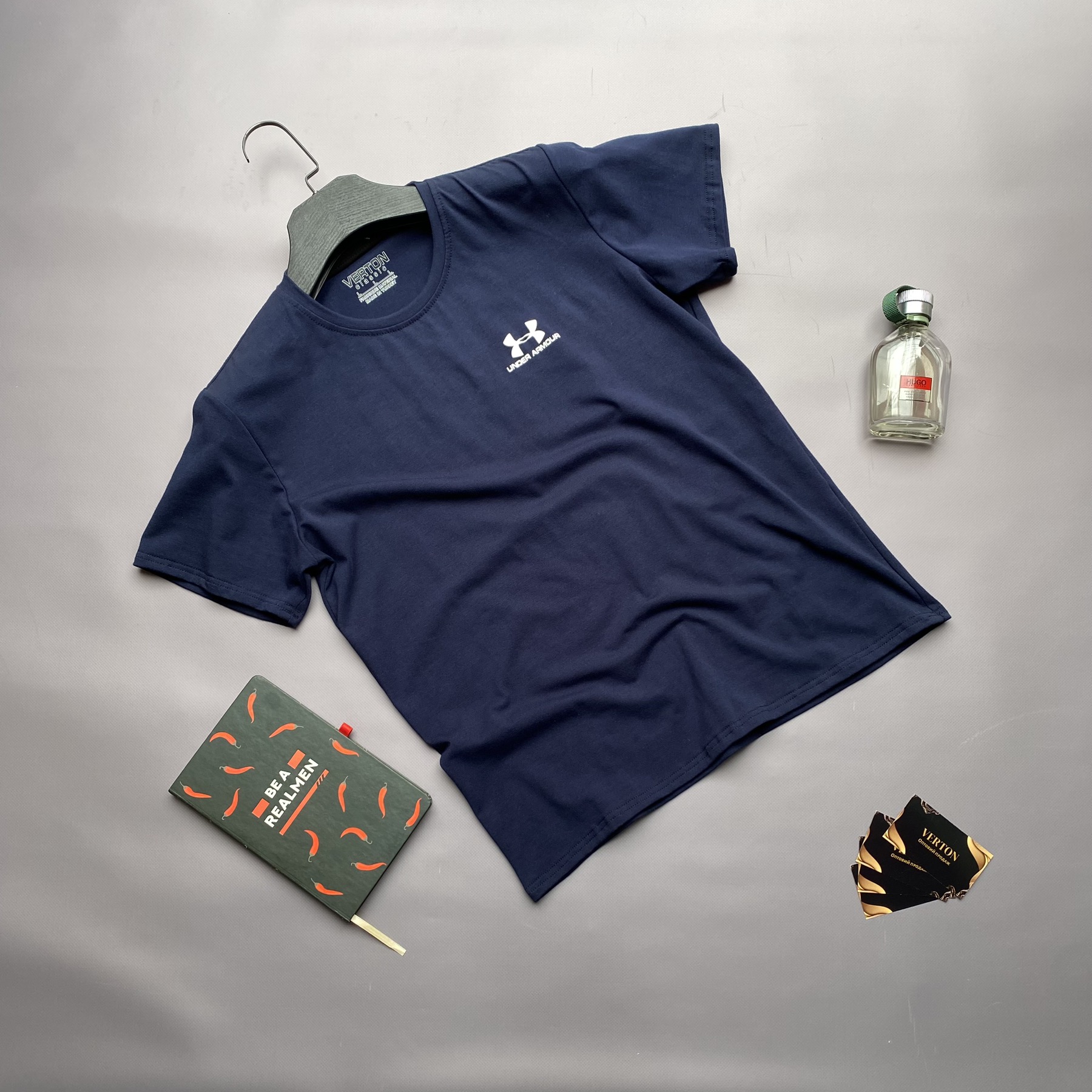 Футболка Verton (M-3XL) 106 navy (лето)