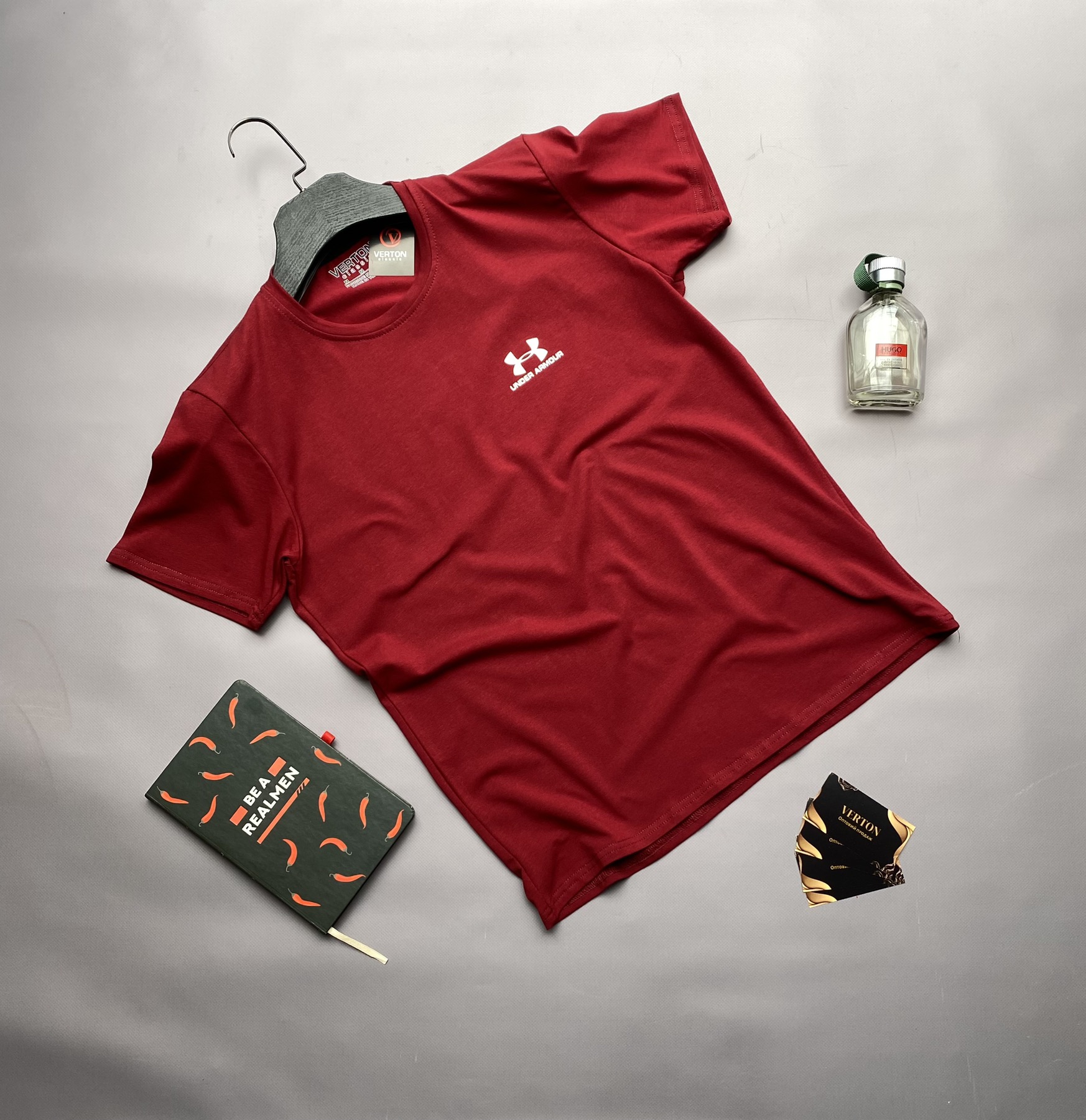 Футболка Verton (M-3XL) 109 wine (лето)