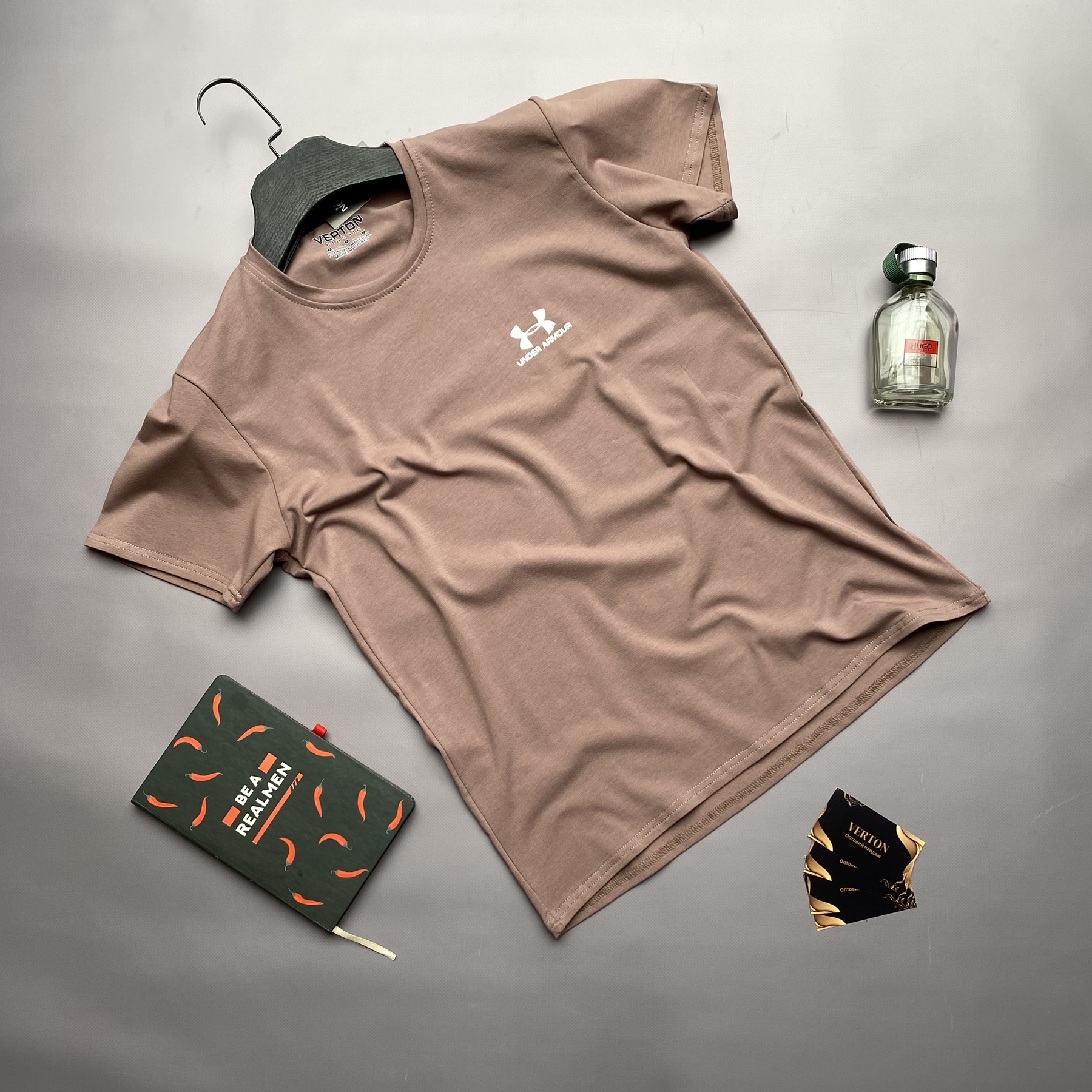 Футболка Verton (M-3XL) 116 brown (лето)