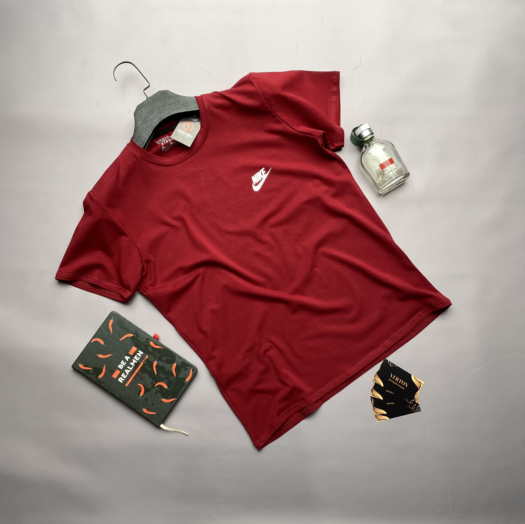 Футболка Verton (M-3XL) 117 wine (лето)
