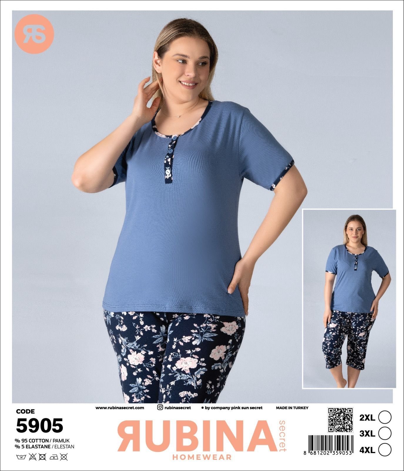 Костюм Disneyopt (2XL-5XL) 5905 blue (лето)
