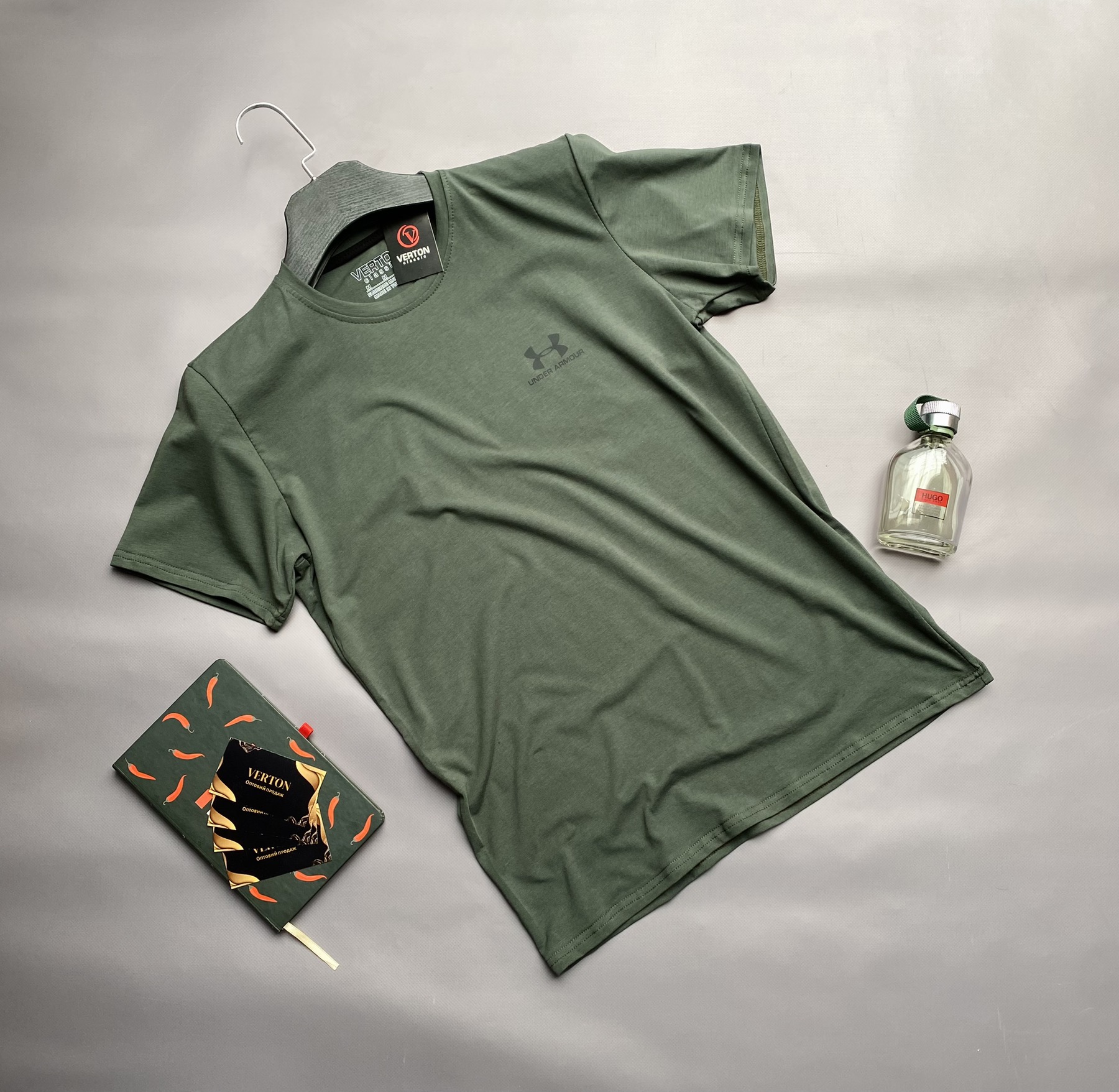 Футболка Verton (M-3XL) 121 khaki (лето)
