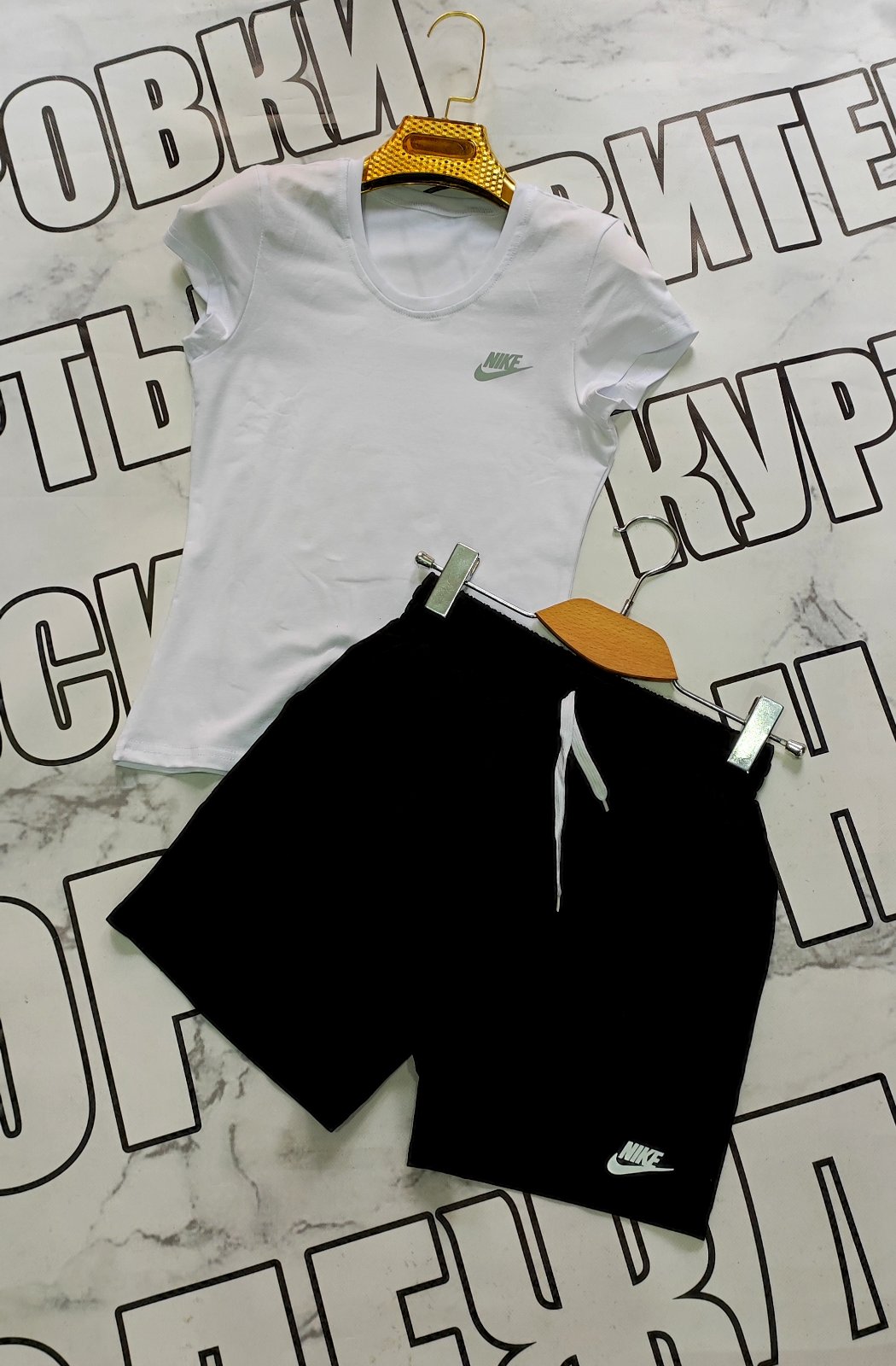 Костюм Sport style (44-52) 13 white-black (лето)