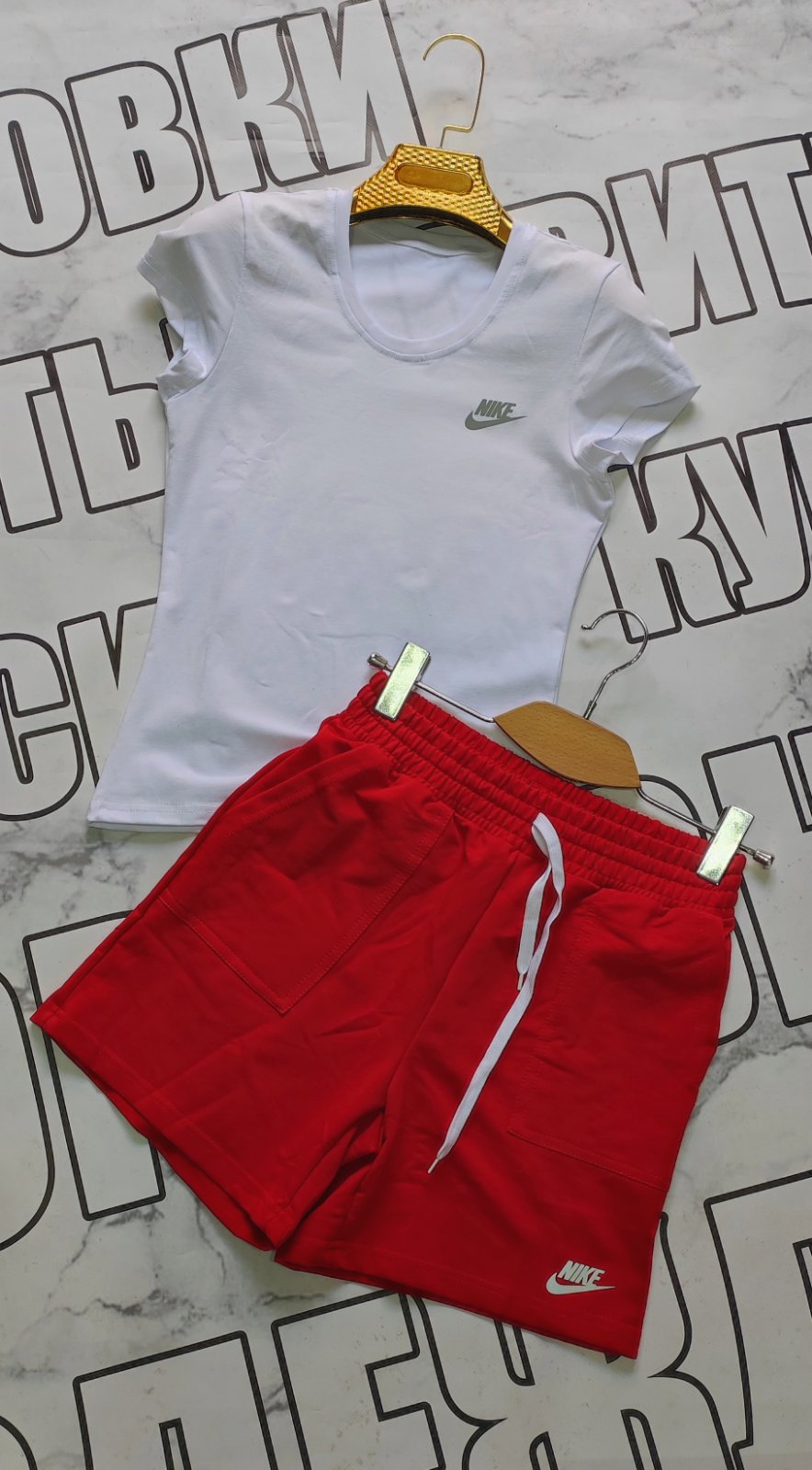 Костюм Sport style (44-52) 13 white-red (лето)