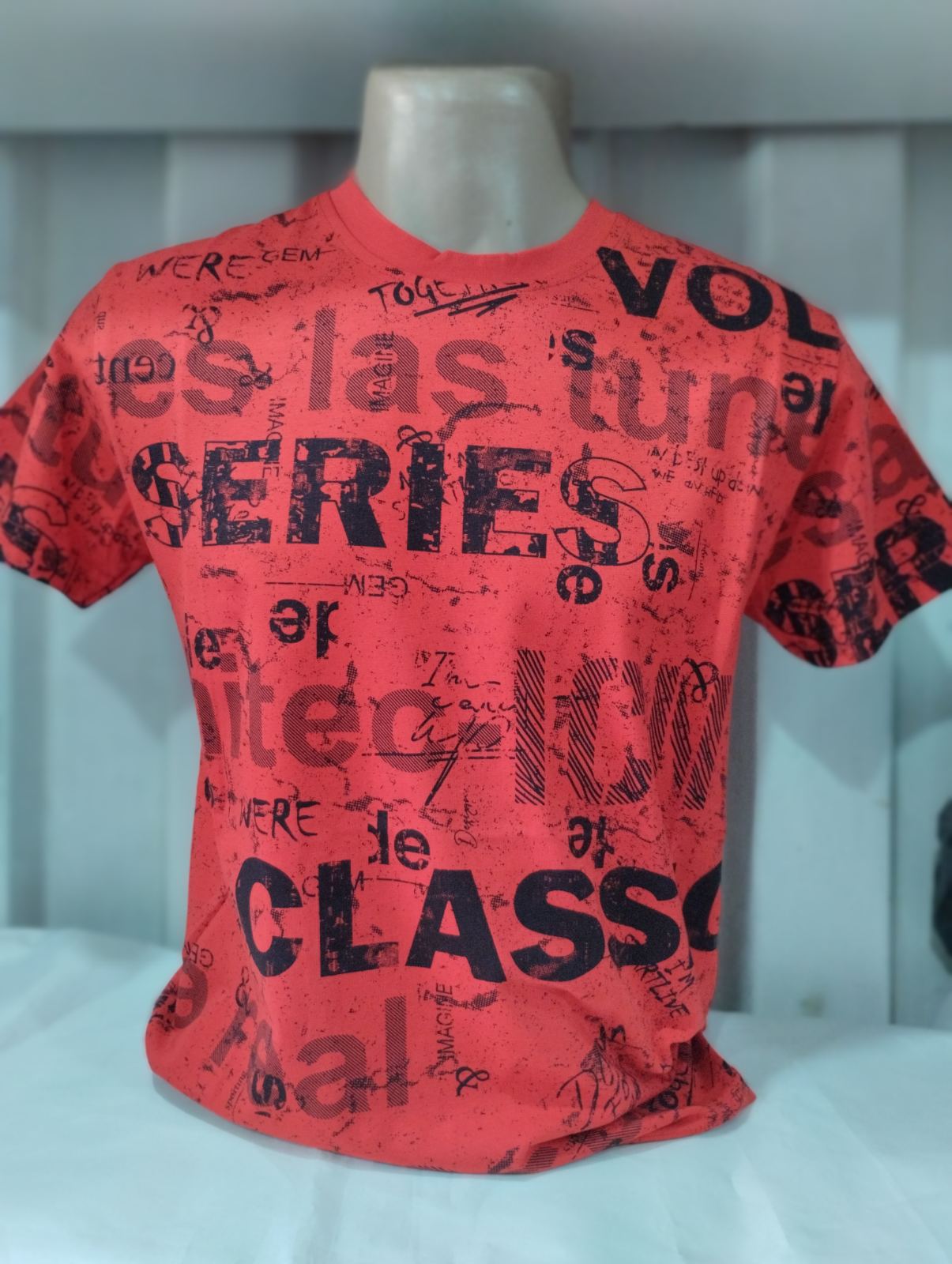 Футболка Panda (S-2XL) 1286 red (лето)