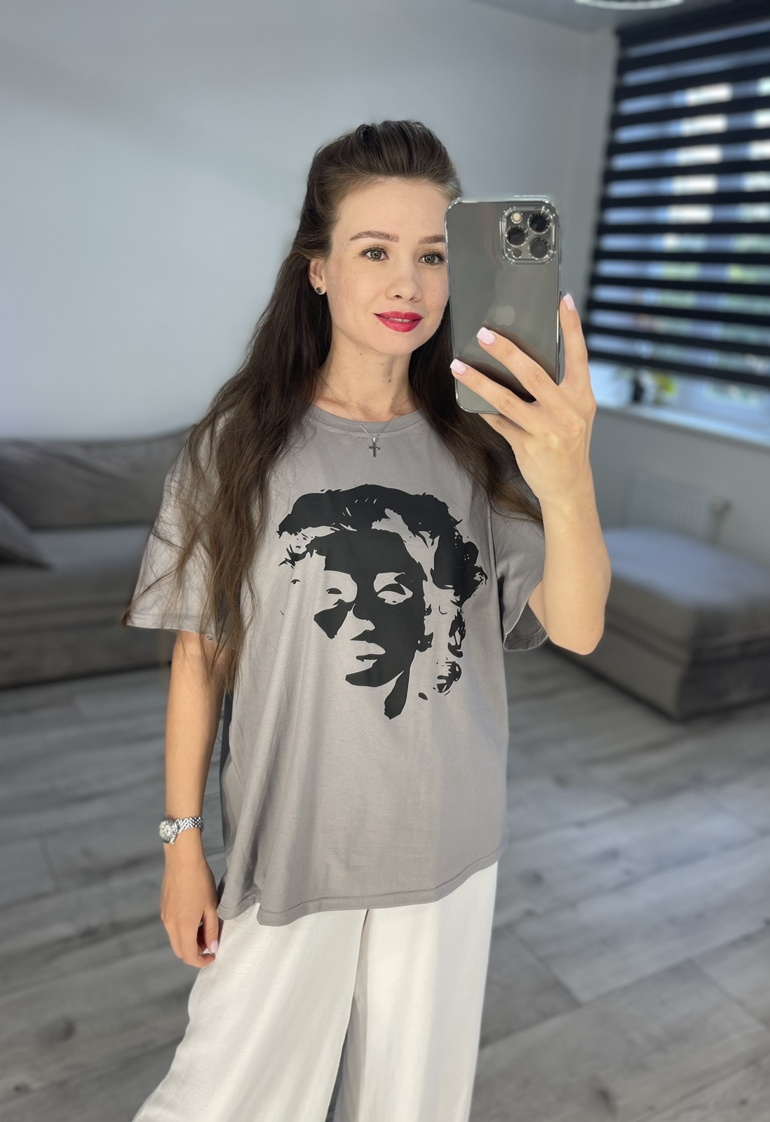 Футболка S.Style (one size) 56-5 grey-black (лето)