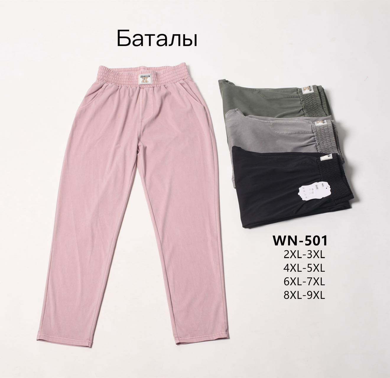 Штаны Hoan (2XL-9XL) WN501 mix (деми)