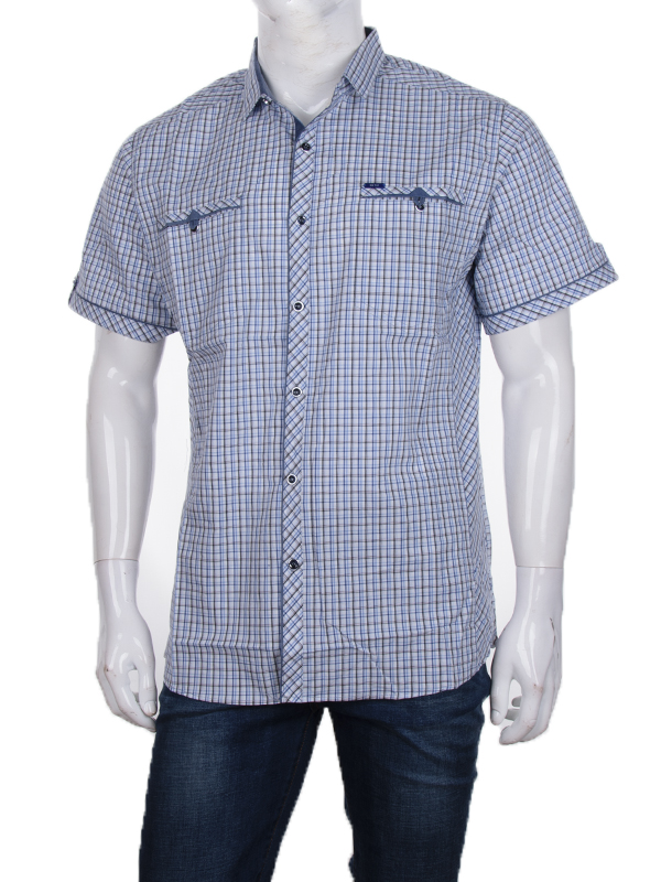 Рубашка Logaster (XL-5XL) A315-1 l.blue (лето)