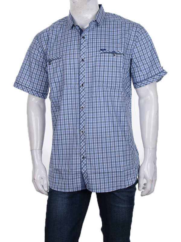 Рубашка Logaster (6XL-10XL) A315-3 l.blue батал (лето)