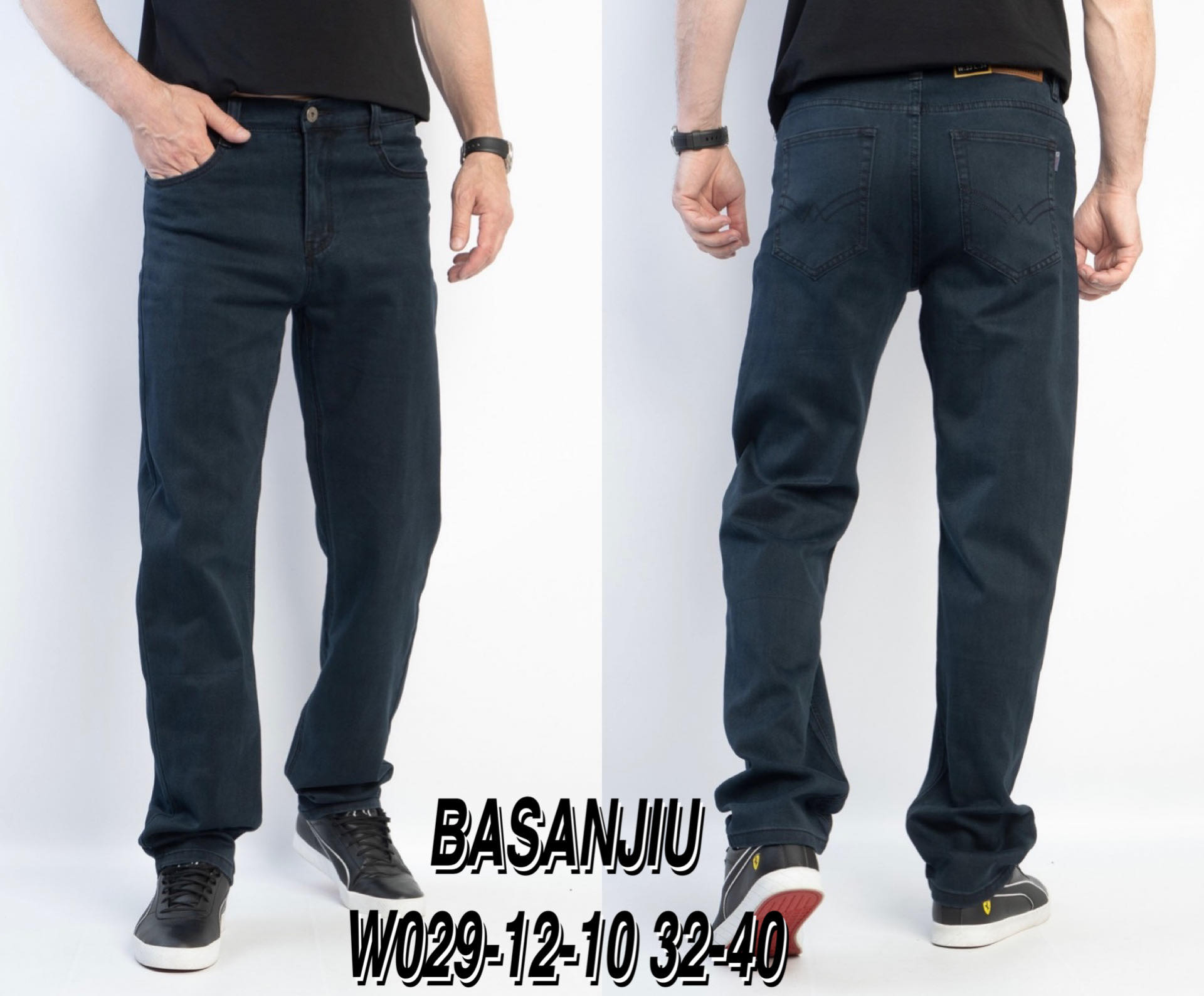 Джинсы God Baron (32-40) 029-12-10 navy (деми)